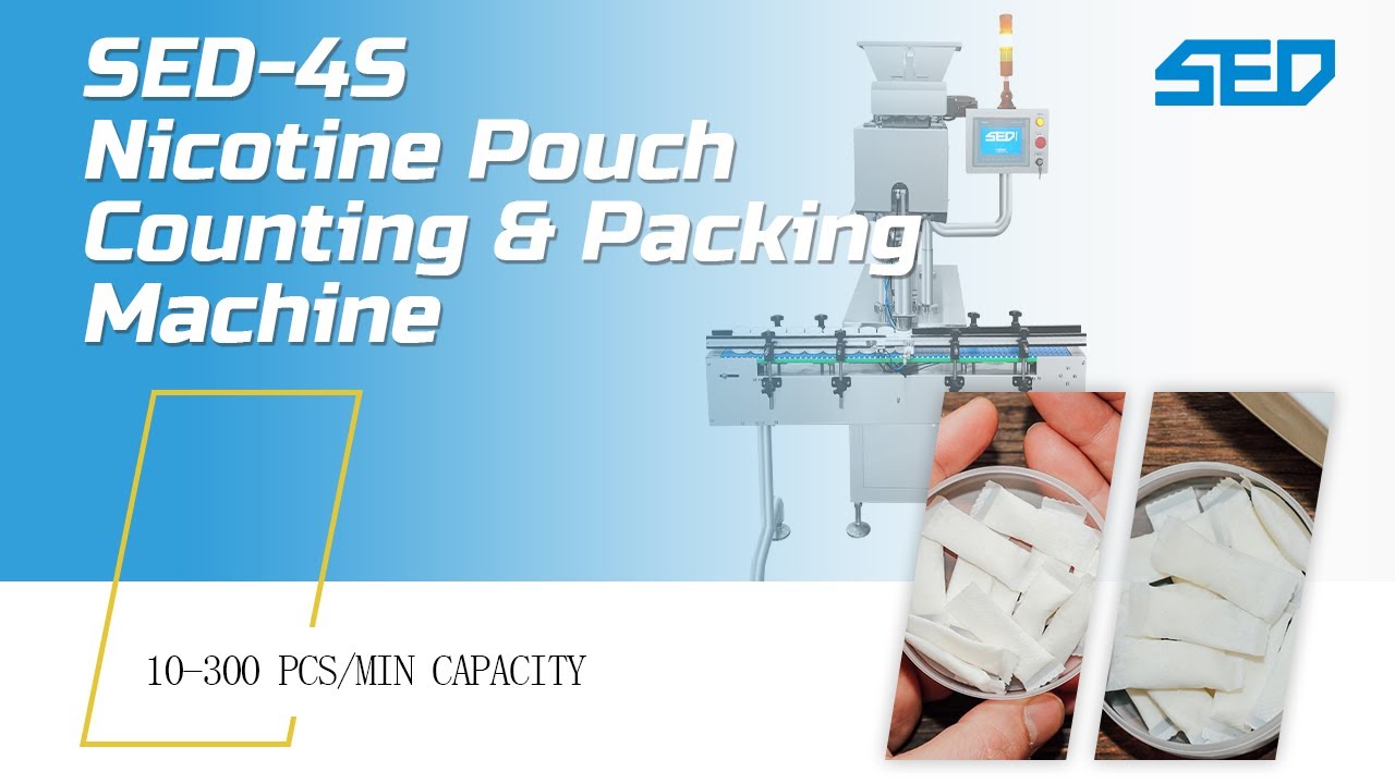 Automatic Nicotine Pouch Visual Counter | snus Counting and Packaging Machine (SED PHARMA)