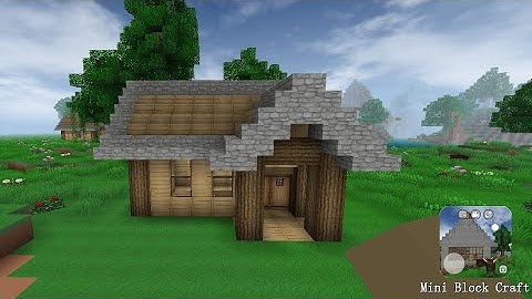 Mini Block Craft || How to build a simple survival house || part-32 ||