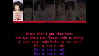 BTS - (Butter) Color Coded + Color Lyrics (No harmony version)