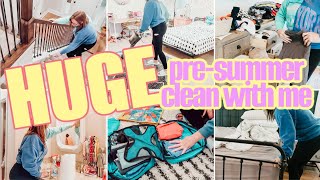 HUGEEE PRE-SUMMER CLEAN WITH ME | PREPPING TO LEAVE TOWN | ULTIMATE CLEANING MOTIVATION