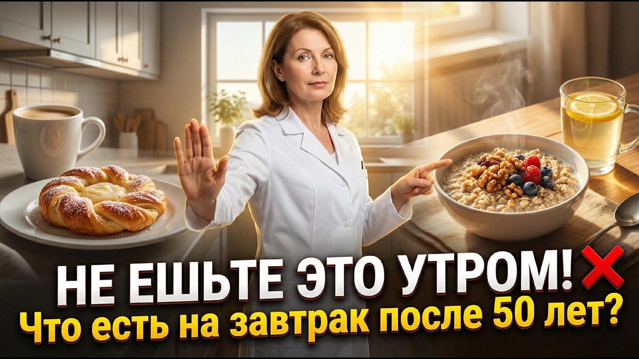 Завтрак для долголетия: 3 продукта, которые остановят старение сосудов и мозга после 50 лет.