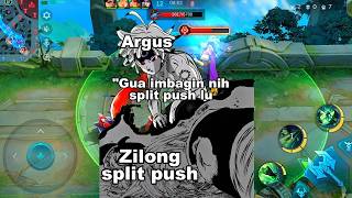 Zilong split push vs argus