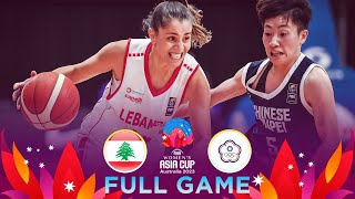 Lebanon v Chinese Taipei | Full Basketball Game | FIBA Women's Asia Cup 2023