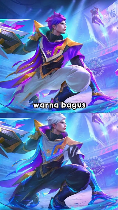 perbedaan skin claude M6 biru vs ungu #mlbb