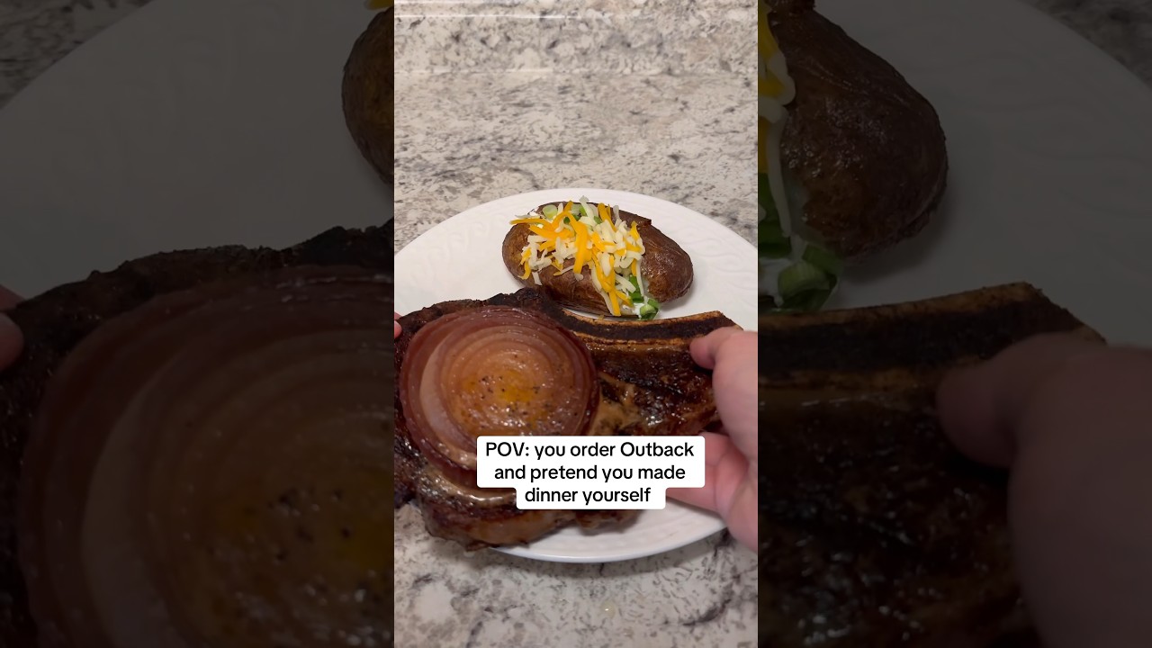 Outback’s Ribeye w/ Aussie Cab Onion & Seasoned Butter 