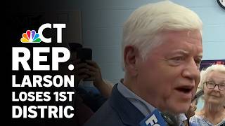Environmental Rep. John Larson speaks after Luke Bronin is projected to win the 1st District Primary Station Image