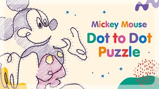 Dot to Dot Puzzle - Mickey Mouse (Fun & Educational Math Activities) / Free Download
