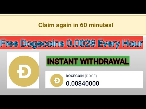 Clam Free Dogecoins Every Hour - Instant Withdrawal To Faucet Pay Wallet