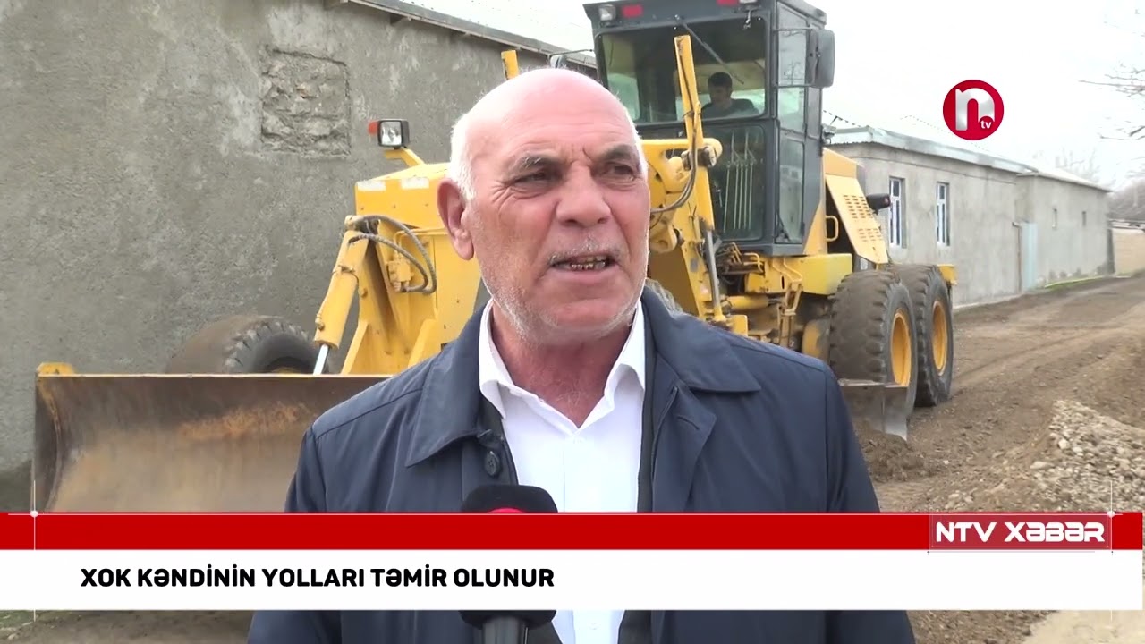 Xok kəndinin yolları təmir olunur
