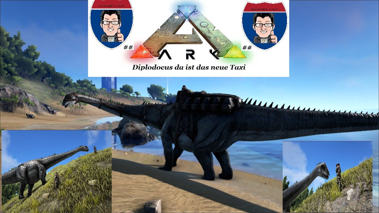 ARK Survival Evolved Neuer DINO DIPLODOCUS TAMING und Vergleich mit Bronto HD DEUTSCH GERMAN