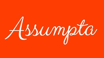 Learn how to Sign the Name Assumpta Stylishly in Cursive Writing