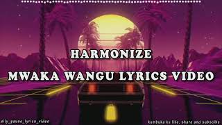Harmonize -  Mwaka Wangu Lyrics Video