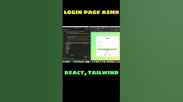 Lime Code - Login Page ASMR #react #asmr  #tailwindcss