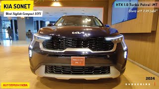 Explore the 2024 Kia Sonet😍 HTX 1.0 Turbo Petrol iMT: A Comprehensive Review..💫