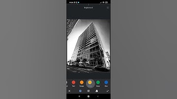 Snapseed; change black and white by color