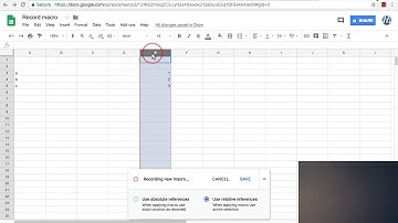 Google Sheets Macro-Recorder Tutorial