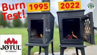 Jotul 602 burn test comparison