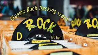 Video thumbnail of "Classic Rock Backing Track in D @ 120 bpm"