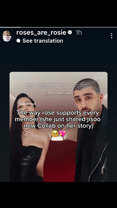 Rosé supports jisoo collab 🥹💗#jennie #jisoo #blackpink #lisamanoban #lalisa #rosé #rose #blink #yg