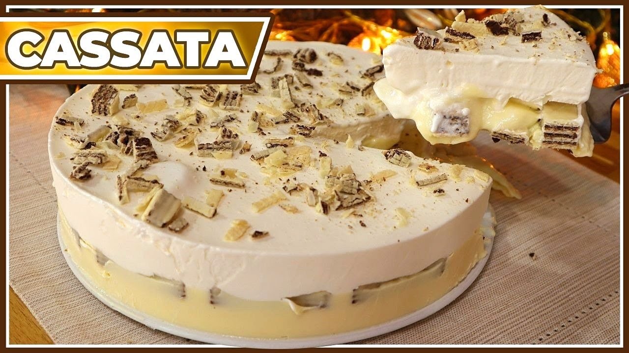 CASSATA DE ANO NOVO I TORTA SORVETE SIMPLES E FÁCIL