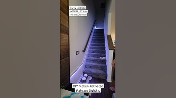 Learned about ESP32 and addressable LEDs two weeks ago. So I did a thing! One more staircase to go!