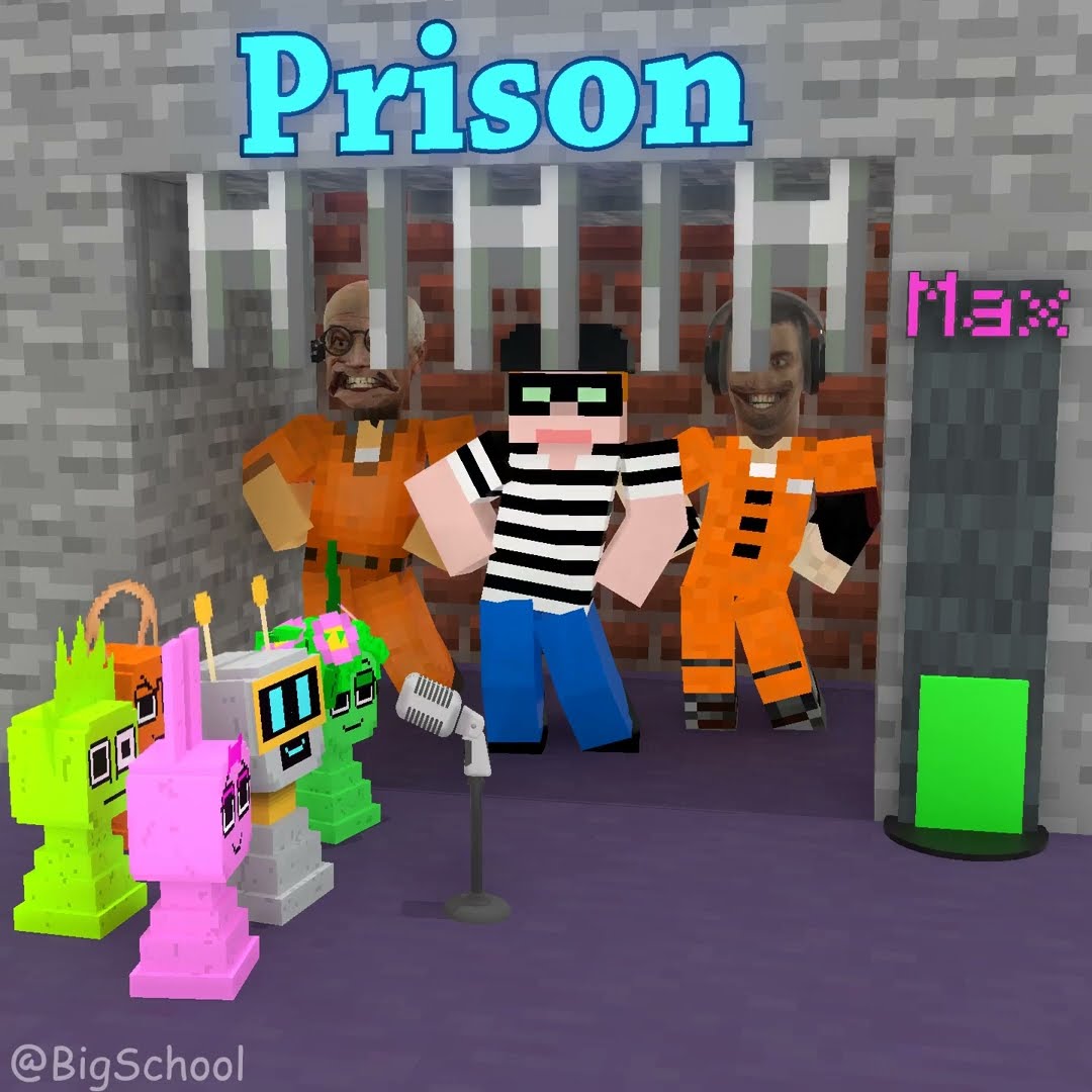 Fun Bot and his friends try to close the door and lock up the prisoners ??