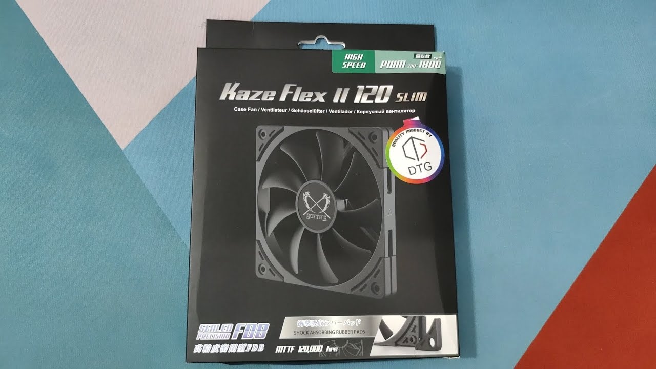 Scythe Kaze Flex II 120 Slim Black Unboxing YouTube