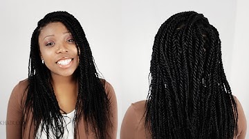 Senegalese Twists / Rope Twist Finished Results Tutorial Part 6