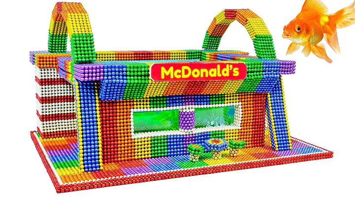 Most Creative - Build Amazing McDonald Shop Aquarium With Magnetic Balls (Satisfying) - Magnet Balls