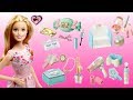 Barbie Doll Miniature Make up Collection - Dollhouse Toy Unicorn Cosmetic Rement