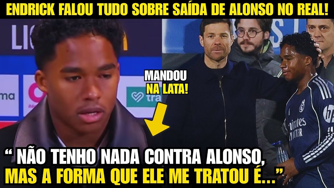 🚨NOSSA! OLHA AS FORTES PALAVRAS DE ENDRICK SOBRE A SAÍDA DE XABI ALONSO DO REAL