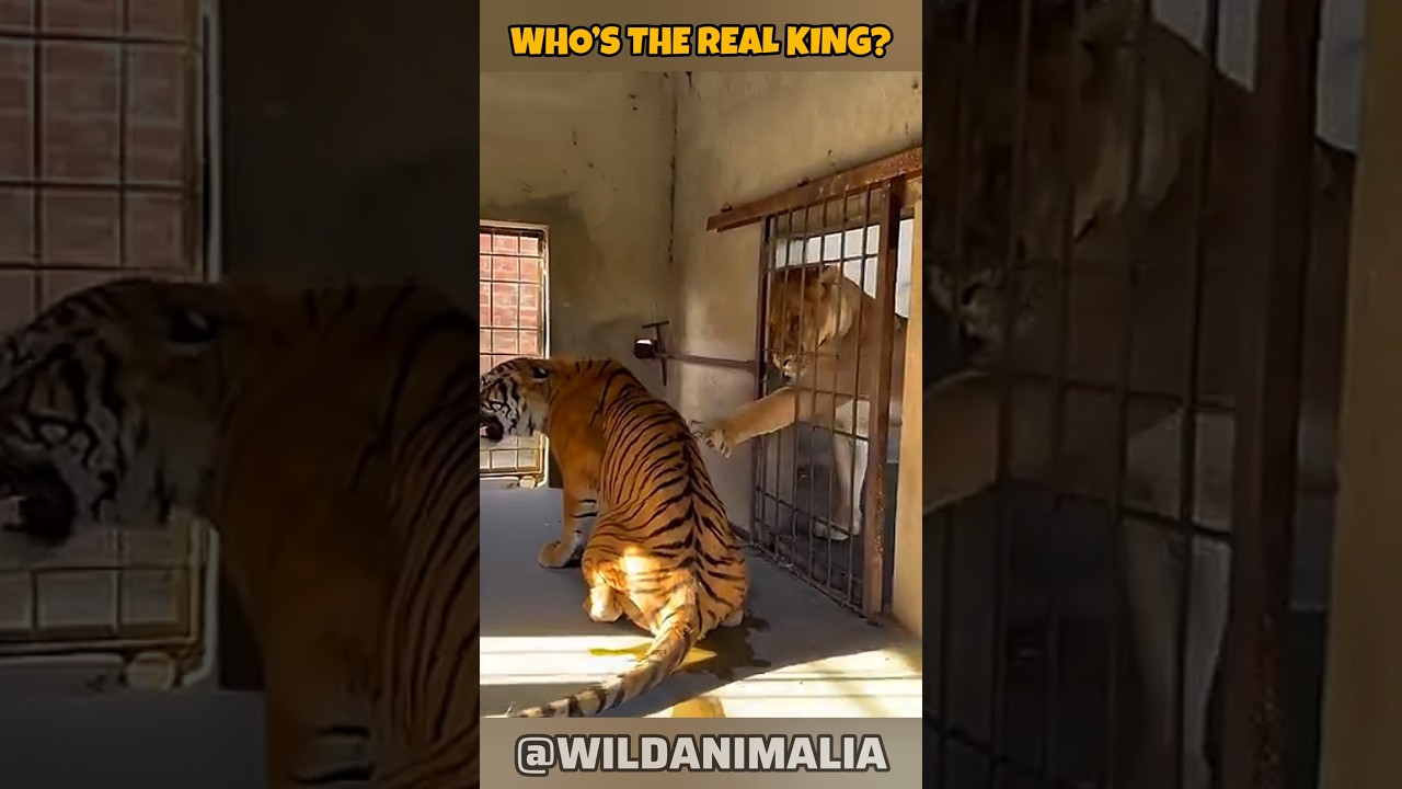 Лев наносит первый удар по тигру | Кто на самом деле сильнее? 