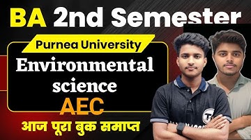 environmental science semester 2 Important Questions | ba 2nd semester exam important questions