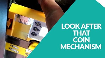 Vending machine coin mechanism change giver check and clean