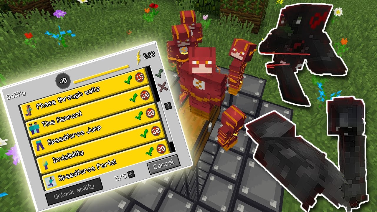 TODOS LOS PODERES Y COMANDOS DE SPEEDSTER HEROES MOD | MINECRAFT MOD 1. ...