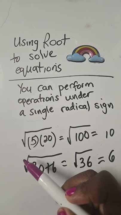 Use Square Root Rule to solve equations #grade8 #maths #algebra # ...