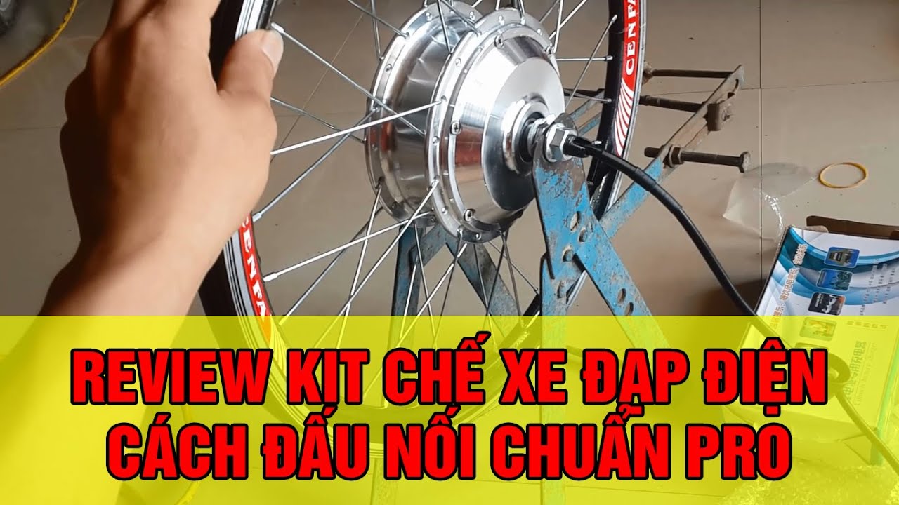 Review bộ chế xe đạp thành xe điện | Convert sport bike to e-bike + Hướng dẫn đấu điện