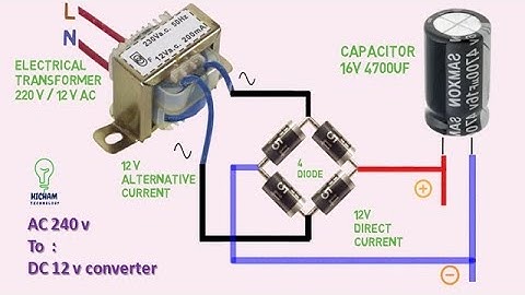 AC 240v to DC 12v converter