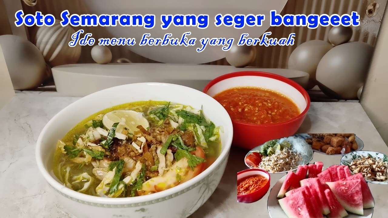 Ide menu berbuka yang berkuah segar #cooking #resep #soto #review #food