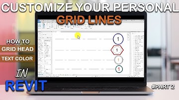 Personalize a grid lines in Revit - beginners tutorial