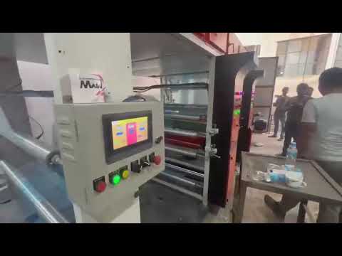 Plastic Film Rotogravure Printing Machine demonstration video
