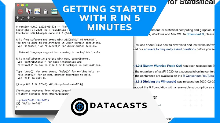 Getting Started With R in 5 Minutes