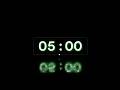 5 Minutes Silent Timer ⏰ | Soft Ending Alarm | No Music | Focus, Study, Work, Reading & Productivity