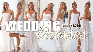 Affordable Wedding Dresses Try on Haul (plus Bridesmaid, Shower, Wedding Guest Dresses)