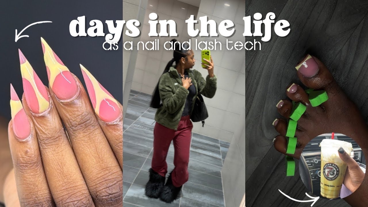 Один день из жизни мастера маникюра и наращивания ресниц 🎀. Накладные ногти на ногах, дегустация ...