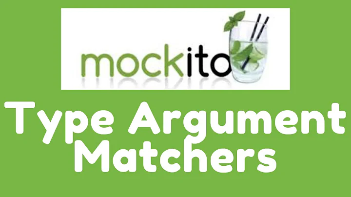 Mockito 3 - Type Argument Matchers