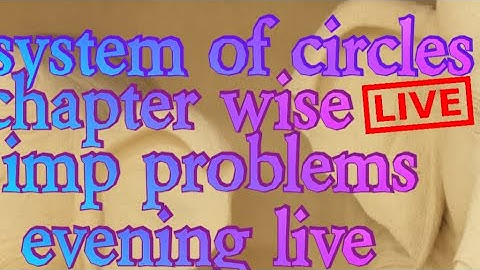 System Of Circles//Orthogonally Condition How To Get?