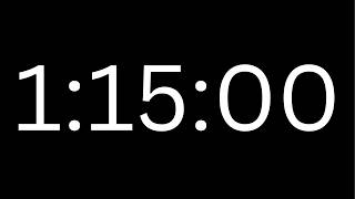 1 Hour 15 Minute Timer with Alarm ⏰ 75 Minute Countdown Timer