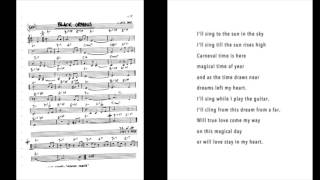 Black Orpheus (Manha De Carnaval) With VOCALS, Lyrics & SHEET music chords