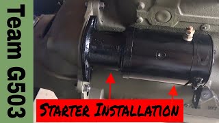 Installation Of The Starter Motor On A Willys MB L134 Engine
